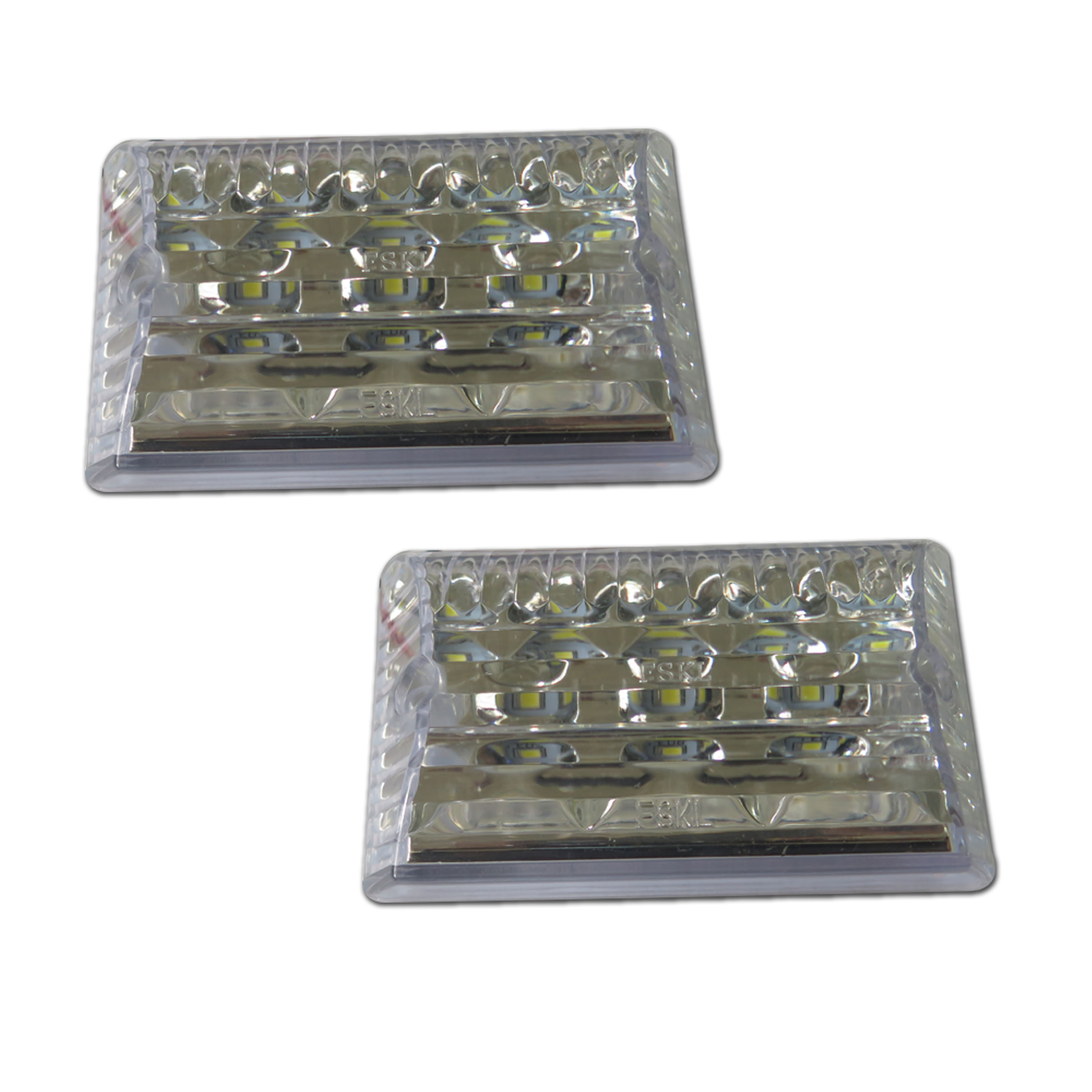 LED SIDE MARKER LAMP 24V 8PCS LED 86X61X31MM WHITE GSE GERMANY